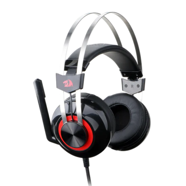 Redragon TALOS H601 Gaming Headset, Wired, Adjustable Headband, Noise-Cancelling Microphone, RGB Lighting, Comfortable Ear Cushions - Rebuy-Box