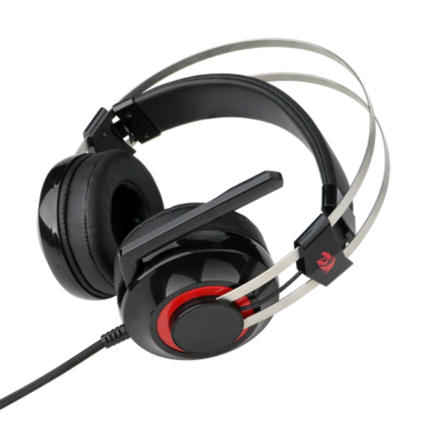 Redragon TALOS H601 Gaming Headset, Wired, Adjustable Headband, Noise-Cancelling Microphone, RGB Lighting, Comfortable Ear Cushions - Rebuy-Box