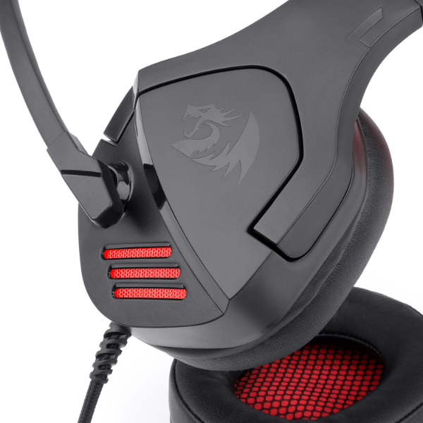 Redragon Theseus H250 Gaming Headset, Wired, Adjustable Headband, Noise-Cancelling Microphone, RGB Lighting, Comfortable Ear Cushions - Rebuy-Box