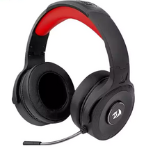 سماعة ألعاب Redragon H818 PRO RGB Pelops Pro لاسلكية وبمنفذ AUX وعصابة رأس قابلة للتعديل