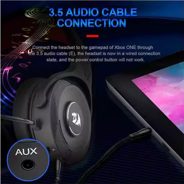 Redragon H818 PRO RGB Pelops Pro Wireless Gaming Headset, Bluetooth/AUX, Adjustable Headband, Noise-Cancelling Microphone, Long Battery Life - Rebuy-Box