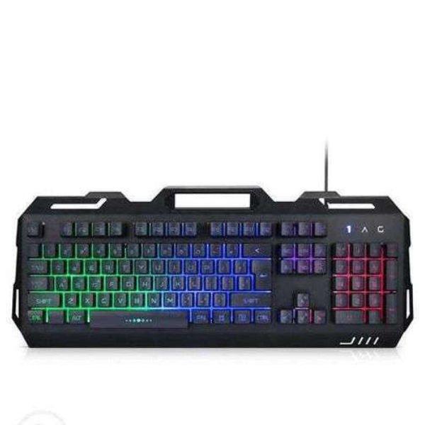 UTOPIA X200 Multimedia Keyboard, USB Connection, Ergonomic Design, LED Backlighting - Rebuy-Box