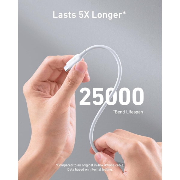 Anker 543 USB-C to USB-C Cable, 100W Fast Charging, 6ft Length, Durable Design, Model A8856 - Rebuy-Box