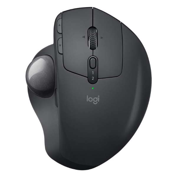 Logitech MX Ergo Advanced Wireless Trackball/Mouse - Graphite, Adjustable Hinge, Precision Tracking - Rebuy-Box