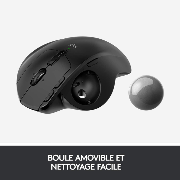 Logitech MX Ergo Advanced Wireless Trackball/Mouse - Graphite, Adjustable Hinge, Precision Tracking - Rebuy-Box