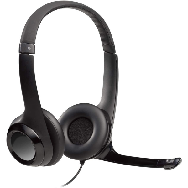 Logitech H390 USB Headset with Noise-Cancelling Microphone, In-line Controls, and Padded Headband - Rebuy-Box