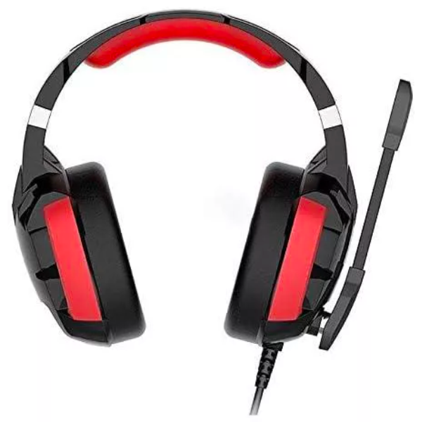 HAVIT GAMENOTE HV-H2001U Gaming Headset, 7.1 Surround Sound, USB Connectivity, Red LED Lighting, Noise-Cancelling Microphone - Rebuy-Box