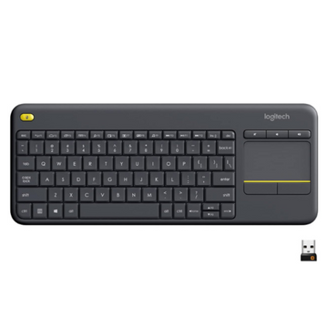 Logitech Keyboard Touch Media K400 Plus - Wireless Bluetooth & Unifying Receiver, Integrated Touchpad, Compact Design - Rebuy-Box