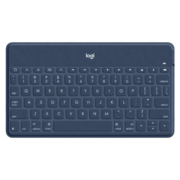Logitech Keys-To-Go Ultra Slim Bluetooth Keyboard for Apple Products, Blue, Portable, Rechargeable Battery, Spill-Resistant Design - Rebuy-Box