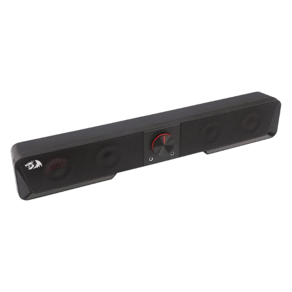 Redragon GS570 Gaming Speakers, 2.0 Channel, RGB Lighting, 6W Output, USB Powered, Black - Rebuy-Box