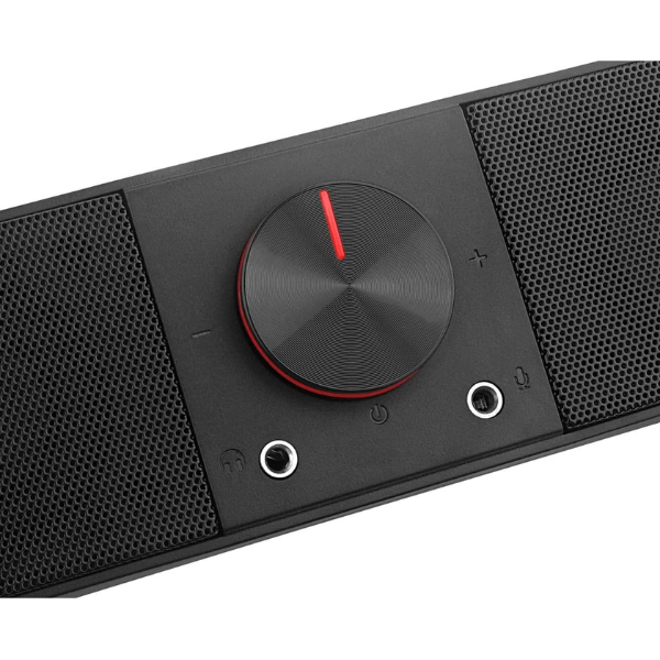 Redragon GS570 Gaming Speakers, 2.0 Channel, RGB Lighting, 6W Output, USB Powered, Black - Rebuy-Box