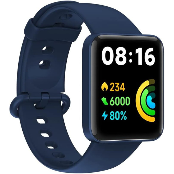 Xiaomi Redmi Watch 2 Lite, 1.55" HD Display, GPS, Heart Rate & SpO2 Monitoring, 100+ Fitness Modes, Blue - Rebuy-Box