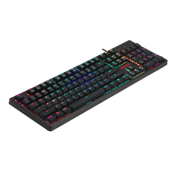 Redragon K579 MANYU Mechanical Gaming Keyboard, Wired, 104 Keys, RGB Backlighting, Red Switches, Durable Build - Rebuy-Box