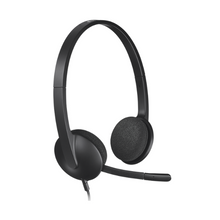Logitech H340 USB Headset - Noise-Cancelling Mic, Lightweight, Plug-and-Play