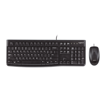 Logitech MK120 Wired Mouse and Keyboard Combo, Durable Design, Full-Size Layout - Rebuy-Box