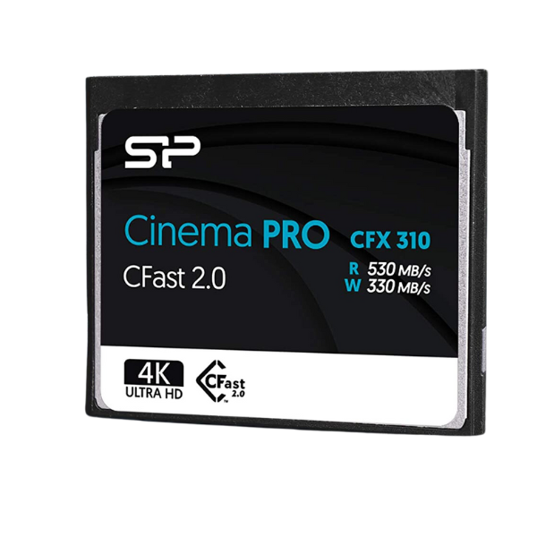 Silicon Power CFast2.0 CinemaPro CFX310 Memory Card, 530MB/s Read, 330MB/s Write, 4K Video Recording - Rebuy-Box