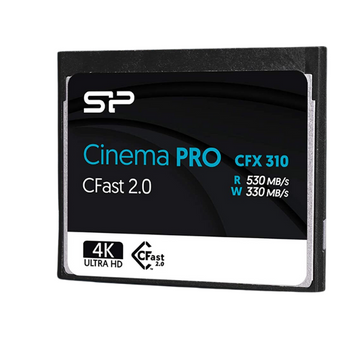 Silicon Power CFast2.0 CinemaPro CFX310 Memory Card, 530MB/s Read, 330MB/s Write, 4K Video Recording - Rebuy-Box