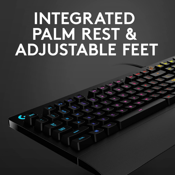 Logitech G213 Prodigy Gaming Keyboard, RGB Backlighting, Membrane Switches, Dedicated Media Controls, Spill-Resistant Design - Rebuy-Box