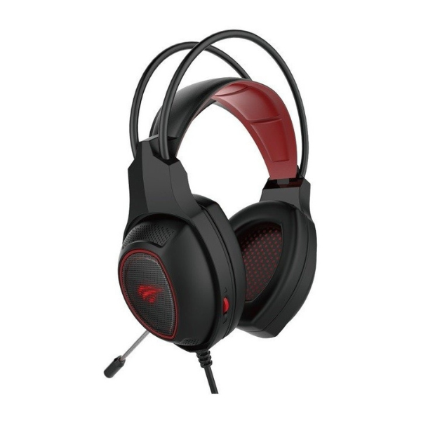 HAVIT HV-H2239D Gaming Headphone, 3.5mm Audio Jack & USB, RGB Lighting, Noise-Cancelling Microphone, Adjustable Headband - Rebuy-Box