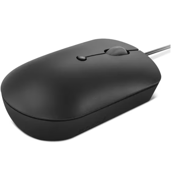 Lenovo 400 USB-C Wired Compact Mouse, Lightweight Design, 1600 DPI Optical Sensor, Black - Rebuy-Box