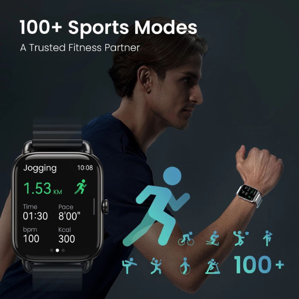 Haylou RS 4 Plus LS11 Smartwatch - 1.78" AMOLED Display, Heart Rate Monitoring, 105 Sports Modes - GOLD - Rebuy-Box