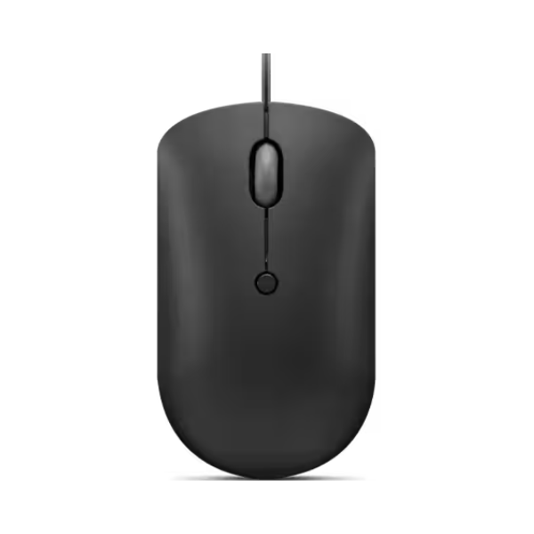 Lenovo 400 USB-C Wired Compact Mouse, Lightweight Design, 1600 DPI Optical Sensor, Black - Rebuy-Box