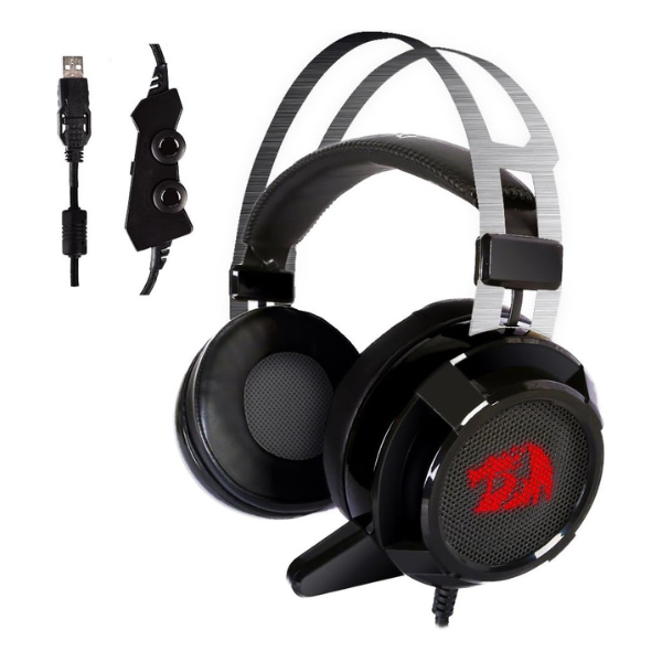 Redragon H301 SIREN2 7.1 Channel Surround Stereo Gaming Headset, Noise-Cancelling Microphone, RGB Lighting, Comfortable Ear Cushions - Rebuy-Box