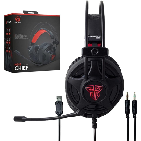 Fantech CHIEF HG13 Gaming Headset – 7.1 Surround Sound, Noise-Canceling Microphone, RGB Lighting - Rebuy-Box