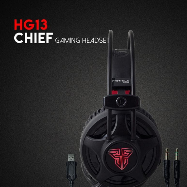 Fantech CHIEF HG13 Gaming Headset – 7.1 Surround Sound, Noise-Canceling Microphone, RGB Lighting - Rebuy-Box