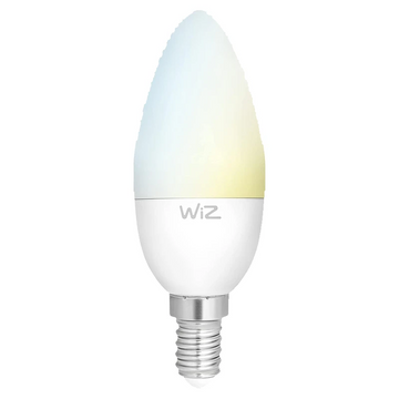 WiZ Tunable Whites C37 E14 Smart LED Candle Bulb – Adjustable Warm/Cool White Light