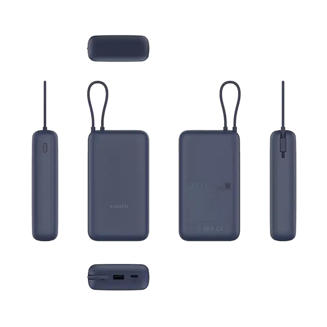 Xiaomi 33W Power Bank 20000mAh with Integrated Cable – Blue