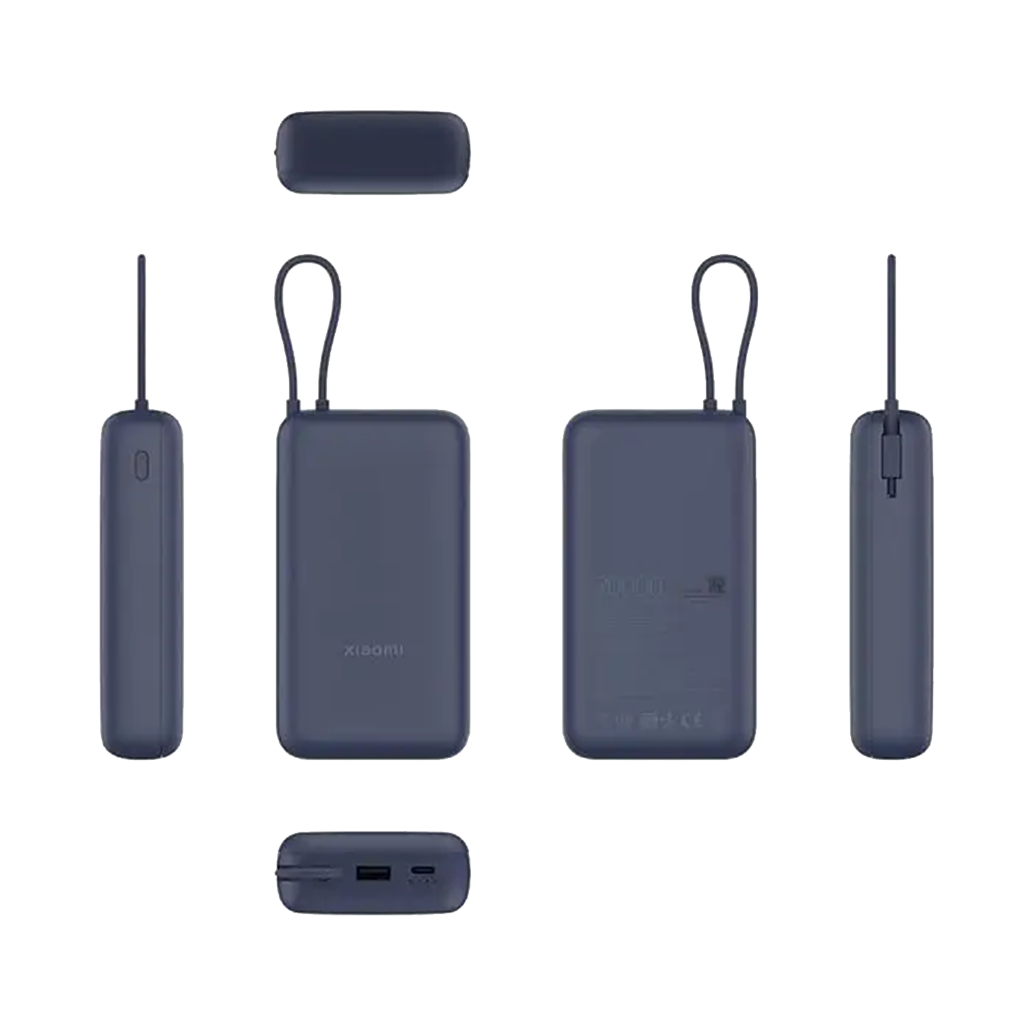 Xiaomi 33W Power Bank 20000mAh with Integrated Cable – Blue