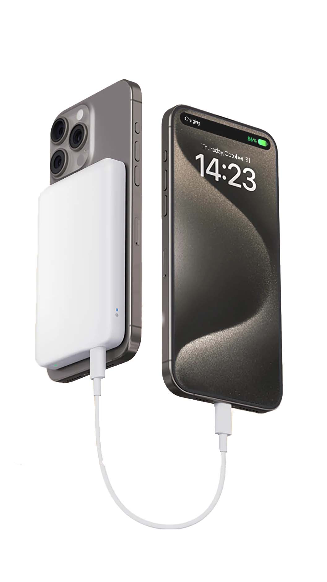 Xiaomi Magnetic Power Bank 5000mAh White - Rebuy-Box