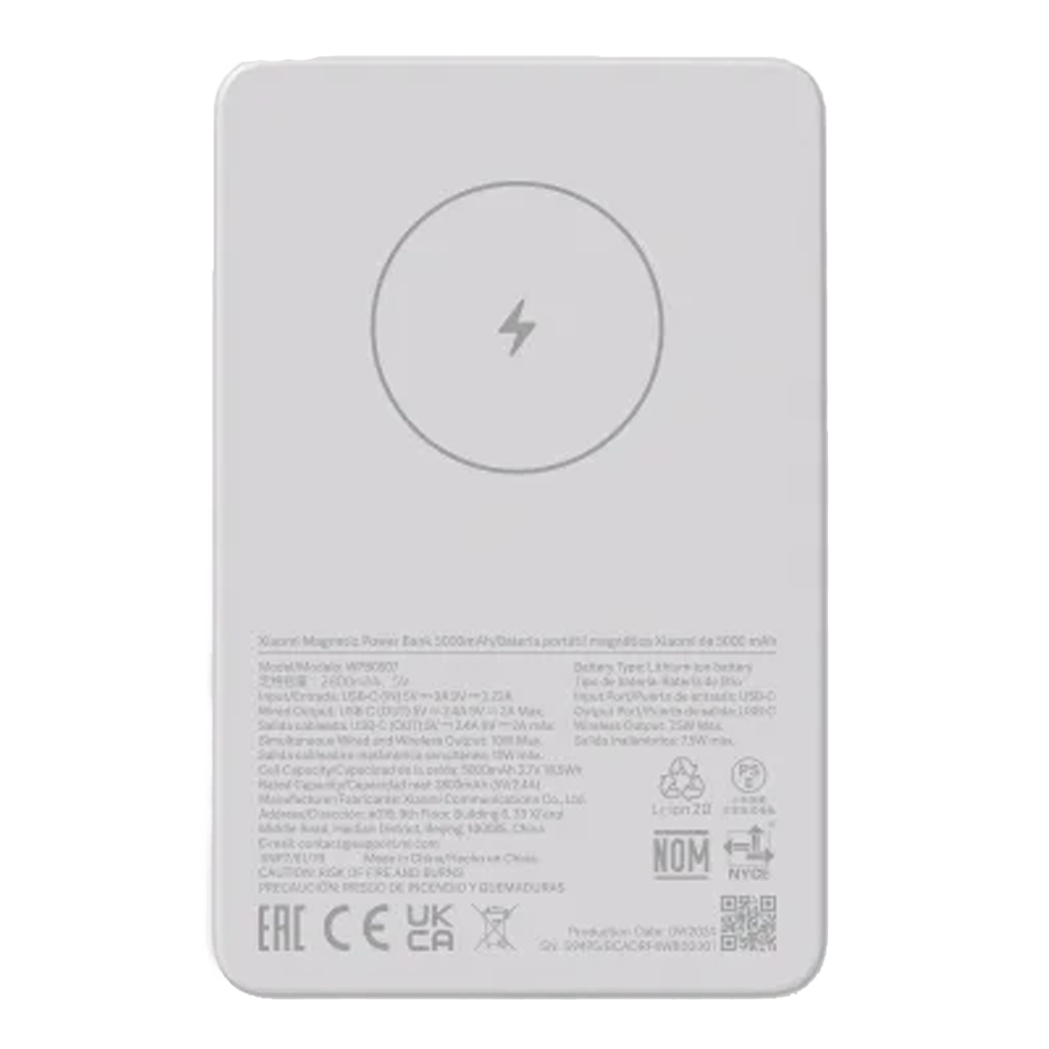 Xiaomi Magnetic Power Bank 5000mAh White - Rebuy-Box