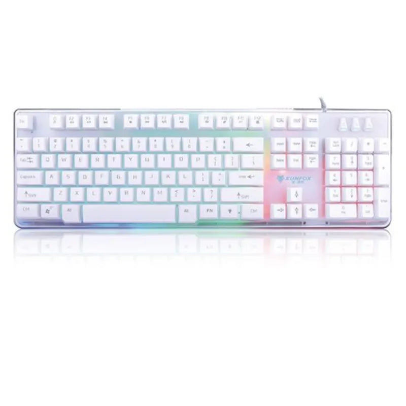 Xunfox USB Keyboard KB-20, Durable Design, Quiet Keys, Ergonomic Layout - Rebuy-Box