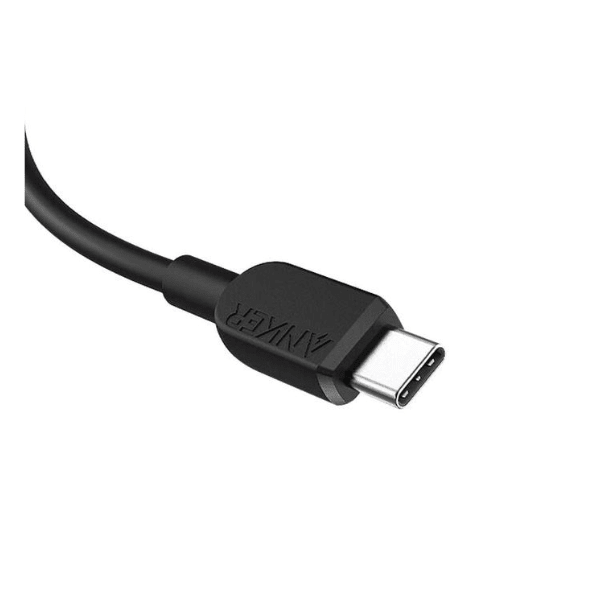 Anker 310 USB-C to USB-C Cable 3ft 60W Close-Up of USB-C Connector Black A81E1611 Rebuy-Box