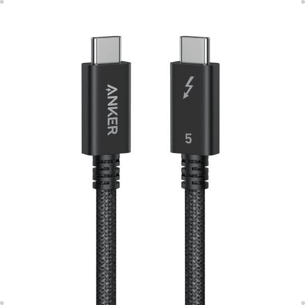 Anker Prime Thunderbolt 5 Cable A84N1P12 Black 3.3ft with 80Gbps Data Transfer, 240W Charging and 8K Display Support - Rebuy-Box