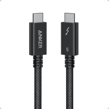 Anker Prime Thunderbolt 5 Cable A84N1P12 Black 3.3ft with 80Gbps Data Transfer, 240W Charging and 8K Display Support - Rebuy-Box