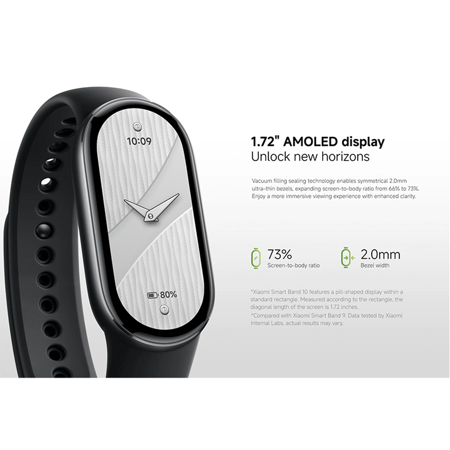 Xiaomi Smart Band 10 – 1.72" AMOLED Fitness Tracker with 150+ Sports Modes
