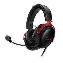 سماعة رأس للألعاب HyperX Cloud III لأجهزة الكمبيوتر، PS5، PS4، Xbox Series X - أسود/أحمر 