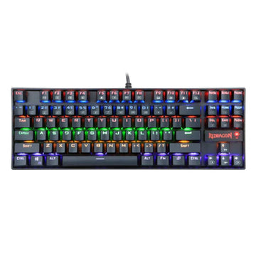 Redragon Kumara K552 Mechanical Gaming Keyboard with Rainbow Light, Brown Switches, Compact Design, and Anti-Ghosting Technology - Rebuy-Box