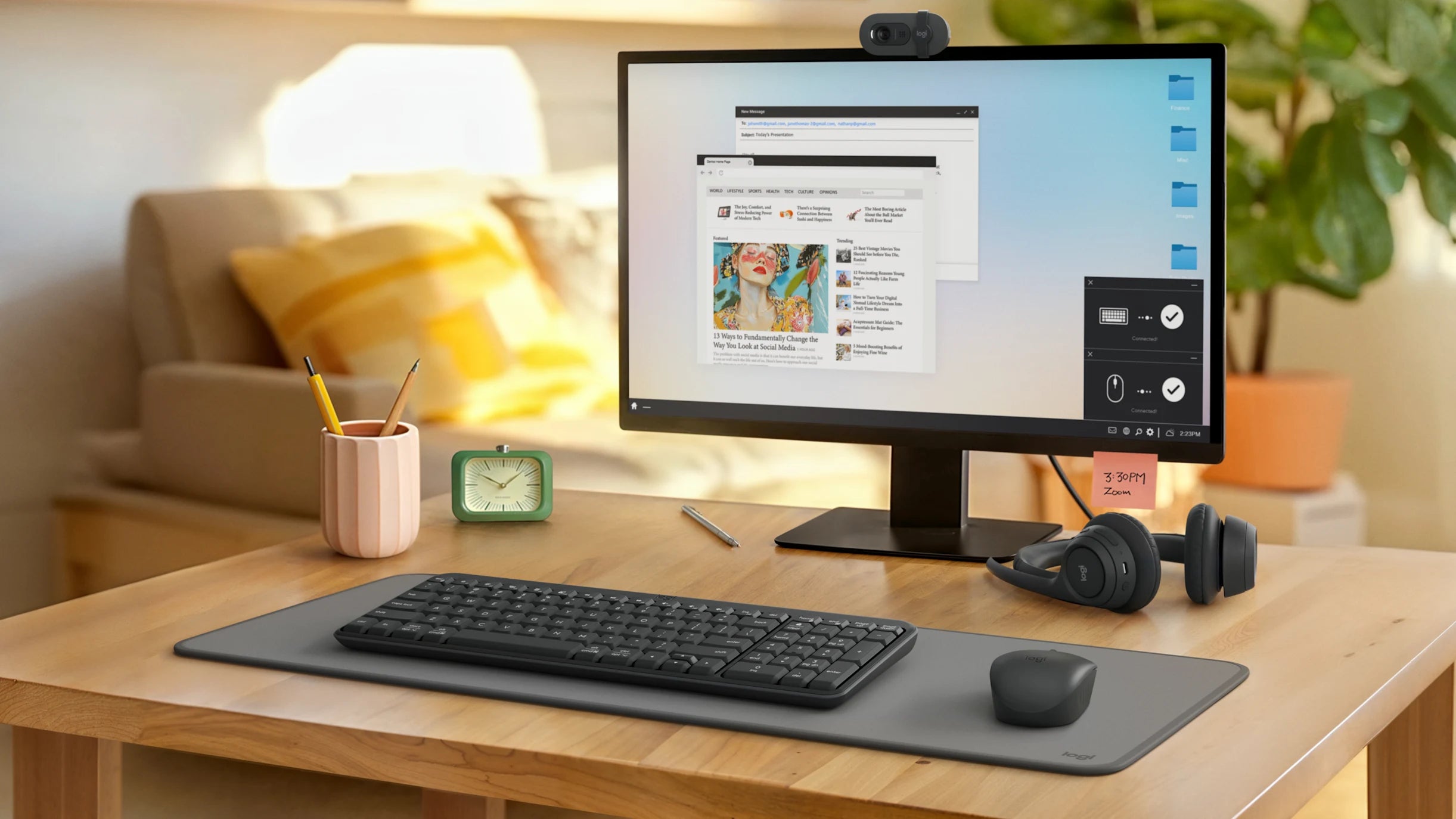 Logitech K250 Compact Bluetooth Wireless Keyboard Ara