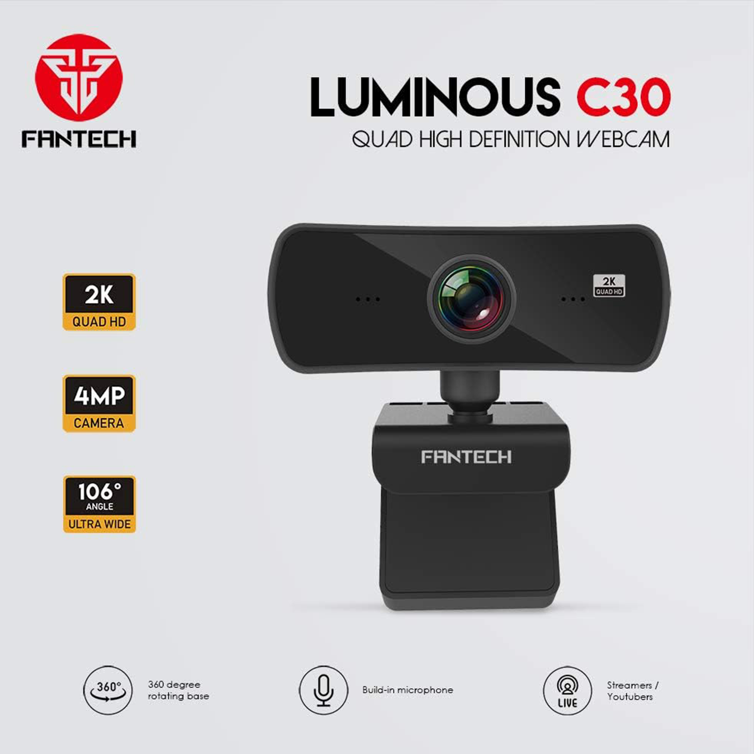 Fantech C30 Webcam – Grade A Condition - Rebuy-Box