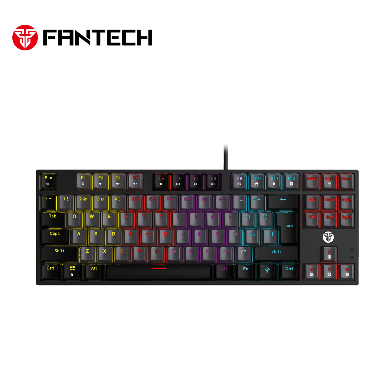 FANTECH ATOM MK876 TKL RGB Mechanical Keyboard (Blue Switch)