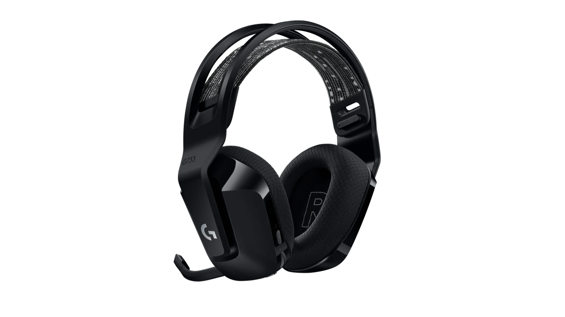 Logitech G733 LIGHTSPEED Gaming Headset Black – Overhead View - Rebuy-Box