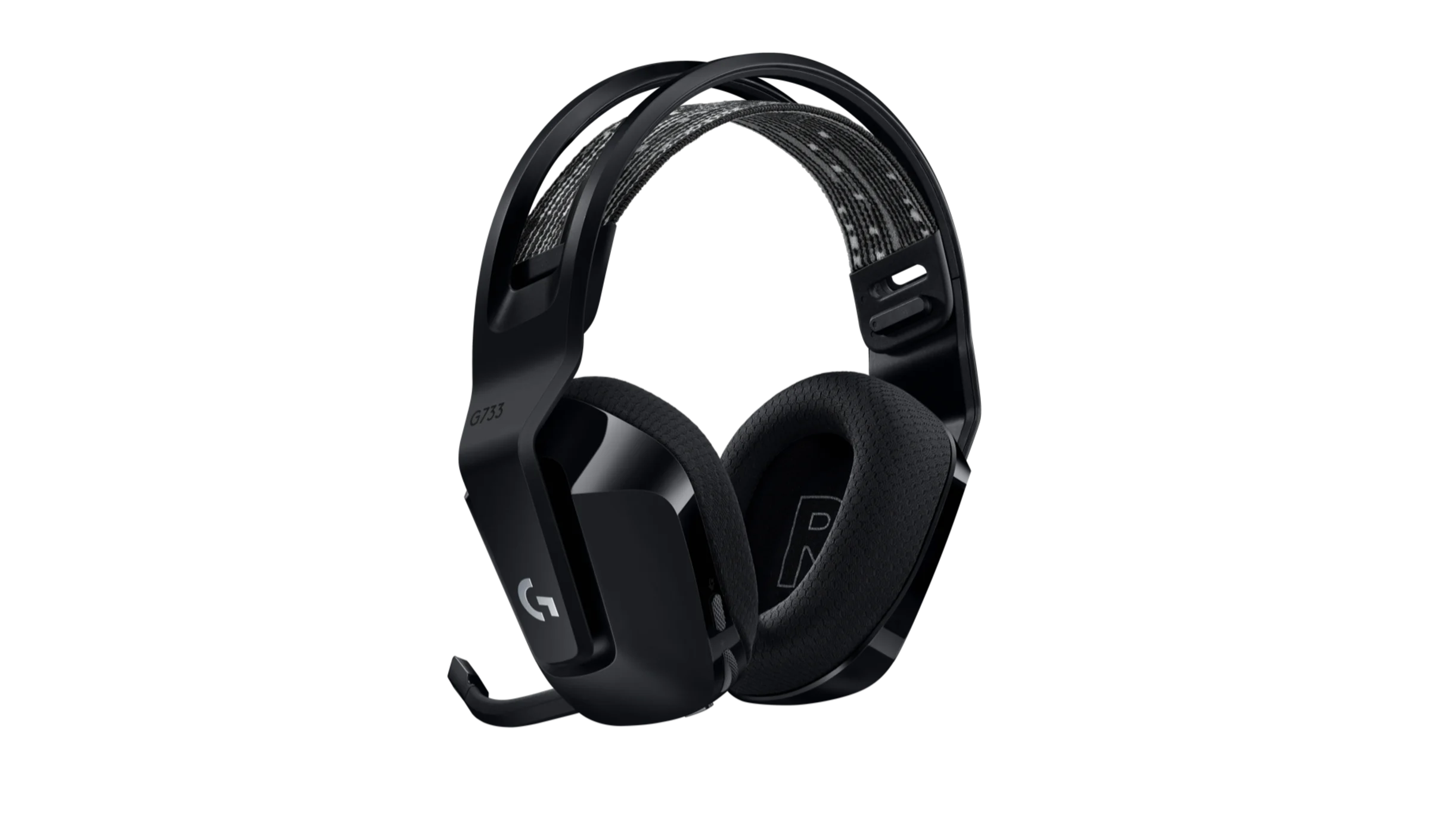 Logitech G733 LIGHTSPEED Gaming Headset Black – Overhead View - Rebuy-Box