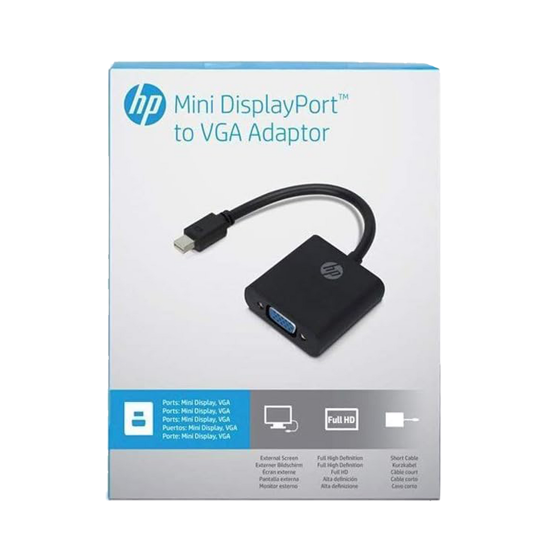 HP Mini DisplayPort (Mini DP) to VGA Full HD 1080p Adapter