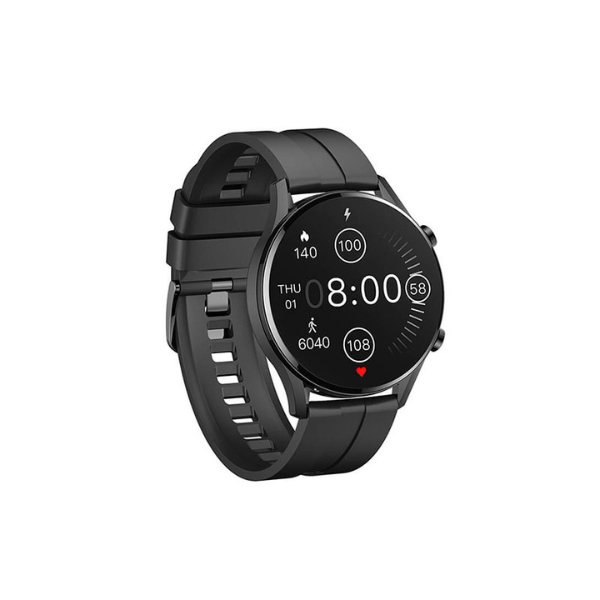 iMilab Smart Watch W12 - 1.32" HD Screen, Heart Rate Monitor, IP68 Waterproof, Black - Rebuy-Box