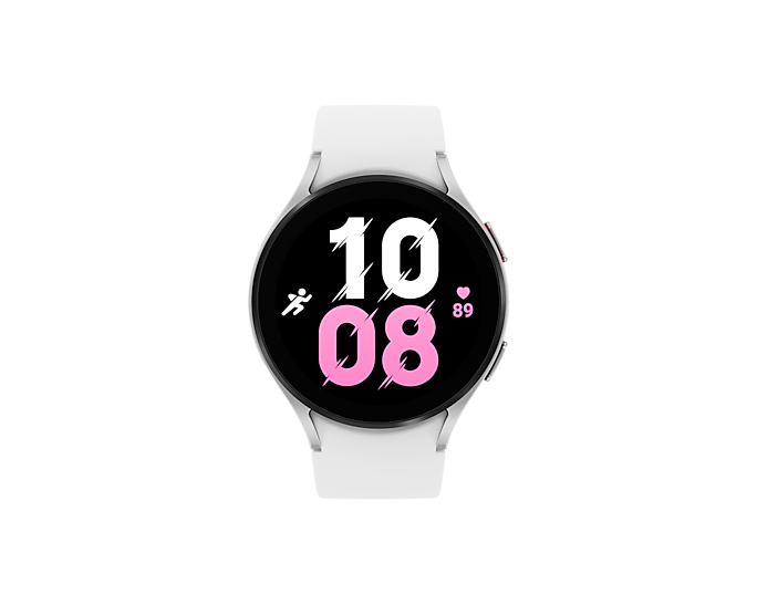 Samsung Galaxy Watch5 44mm Bluetooth Smartwatch - Silver, Sapphire Crystal, AMOLED Display - Rebuy-Box