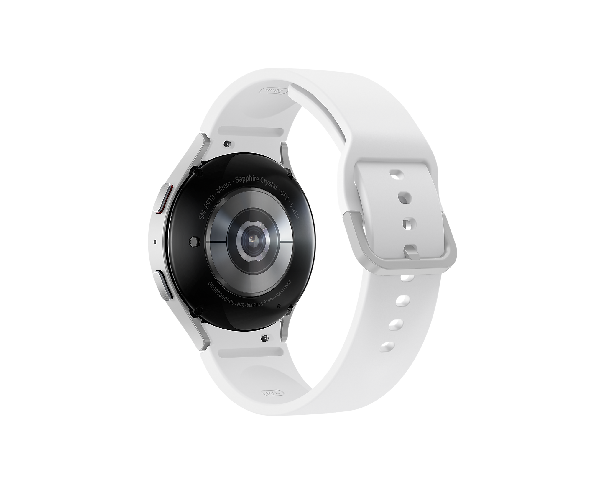 Samsung Galaxy Watch5 44mm Bluetooth Smartwatch - Silver, Sapphire Crystal, AMOLED Display - Rebuy-Box